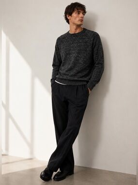 Threadbare Crewneck Sweater XL Black Marled
